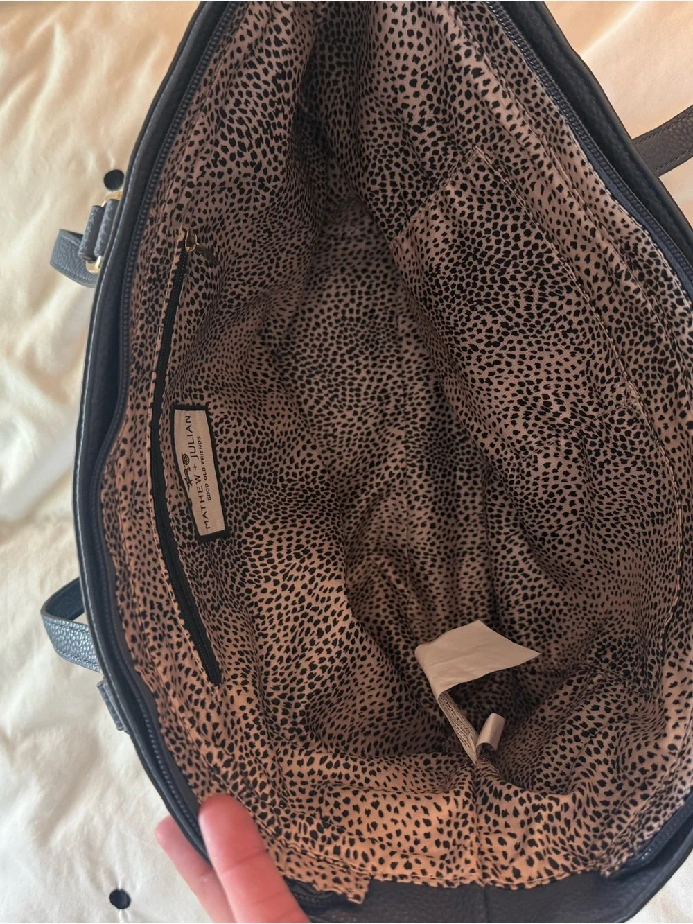 Mathew & Julian Blue purse with Gold Accent Hardware